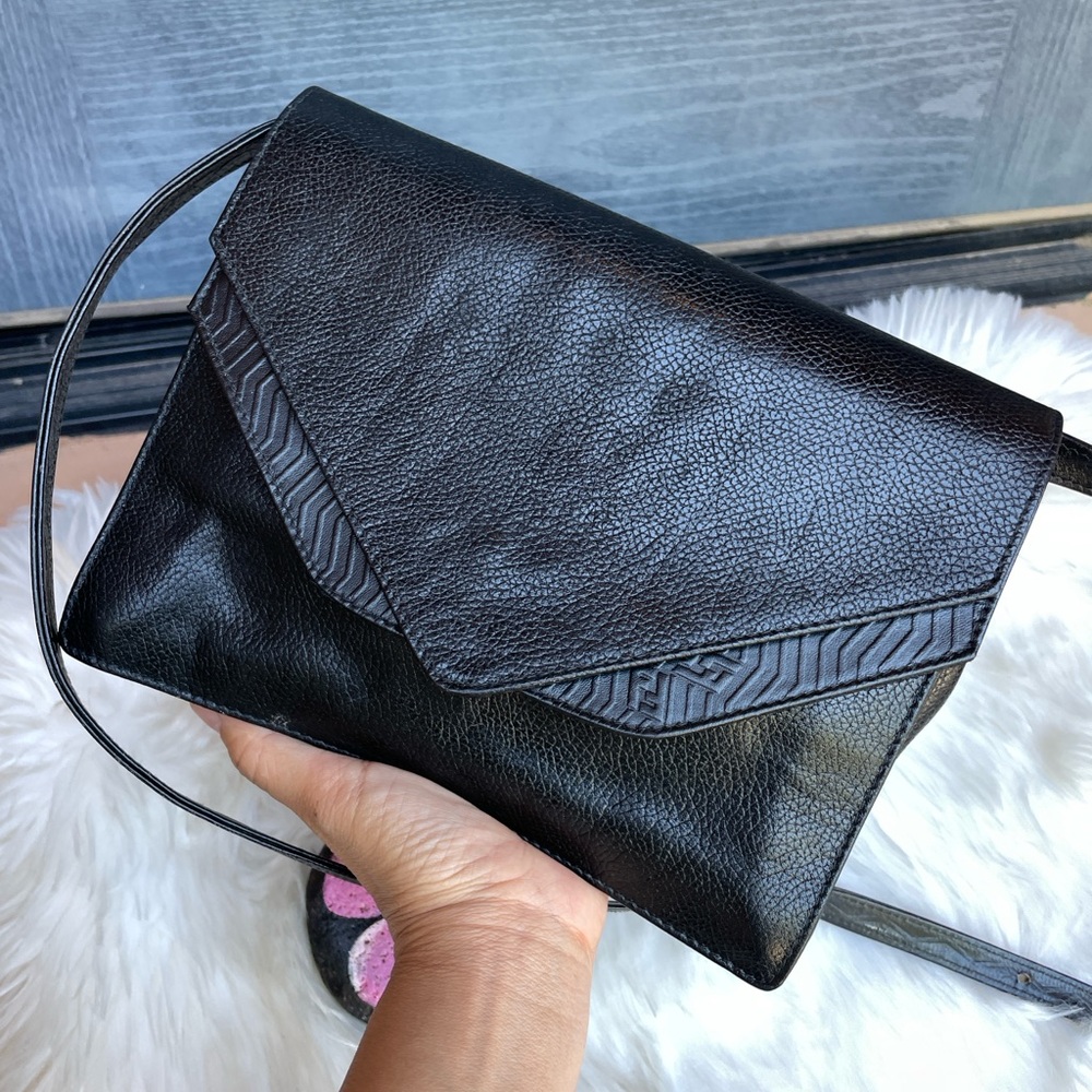 Fendi Black Leather Shoulder Bag